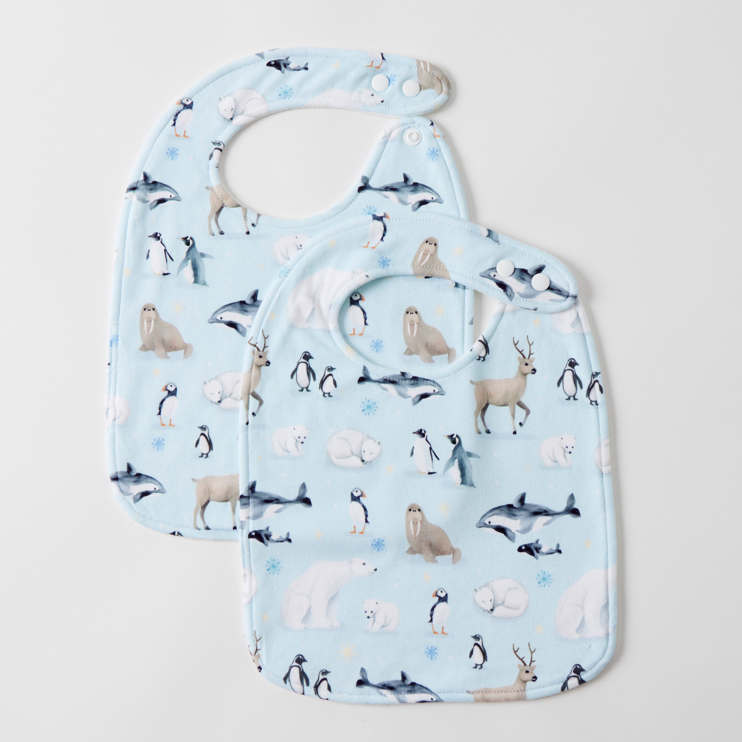 Aurora Jersey Bib by Jiggle & Giggle Set Of 2 - Blue And White